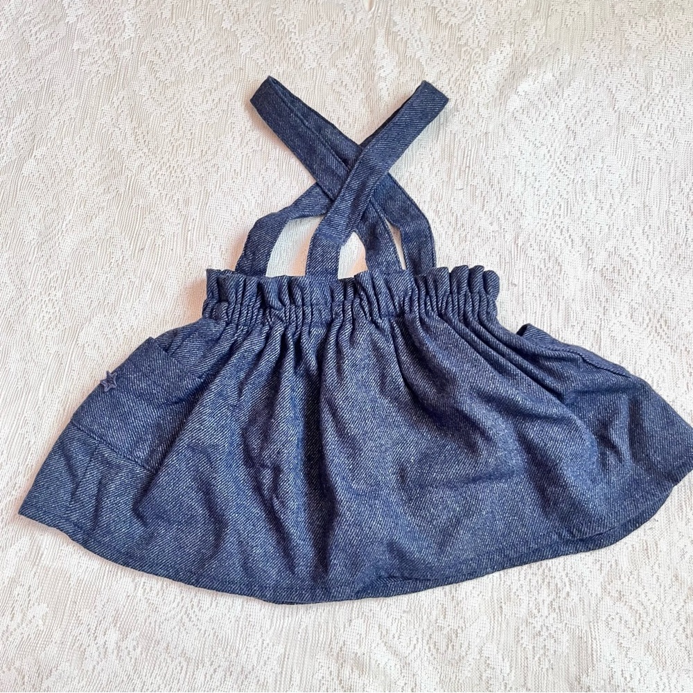 Tocoto Vintage girls wool blend suspender skirt - Picture 8 of 9